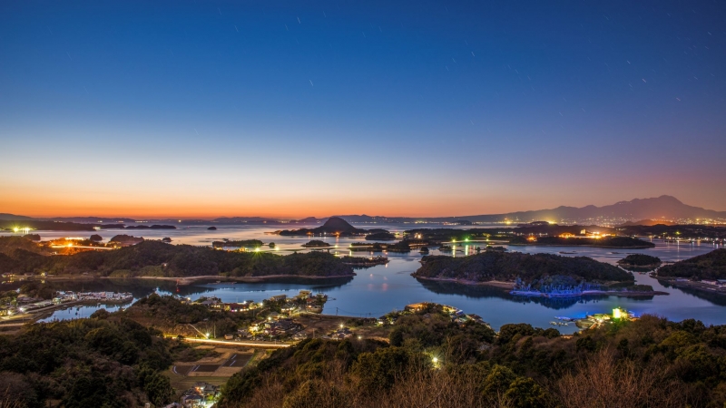 高舞登山の夜景